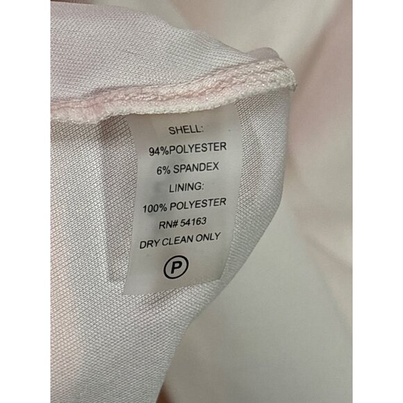 Calvin Klein Womens Light Pink Short Sleeve A-Line Dress Size 16W Midi New - Picture 7 of 8